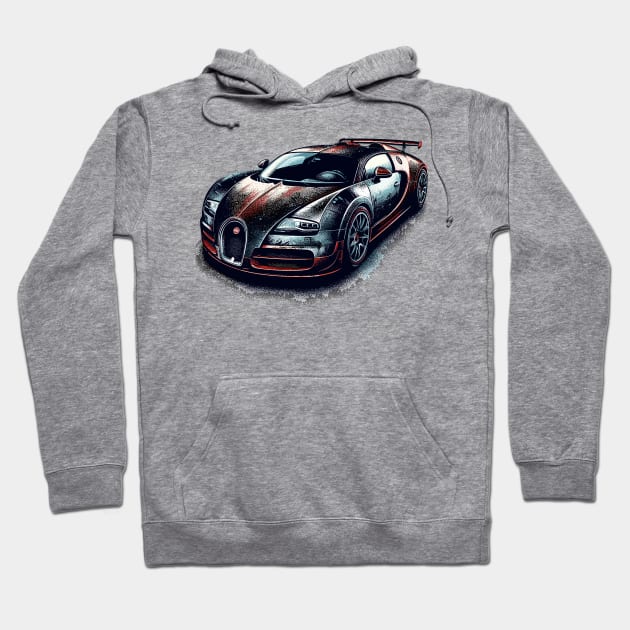 Bugatti Veyron Hoodie by Vehicles-Art